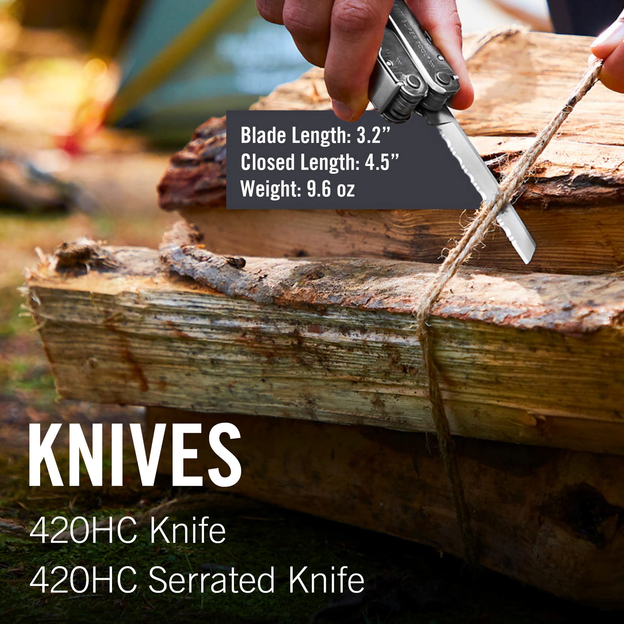 Leatherman Super Tool 300 extended primary blade for precise cuts