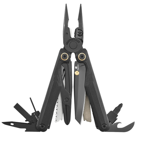 Leatherman Wave Alpha Obsidian MagnaCut blade showing edge retention