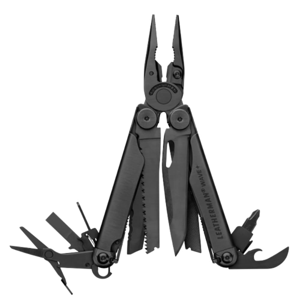 LEATHERMAN Wave+ folded tool demonstrates compact all-in-one design for daily carry.