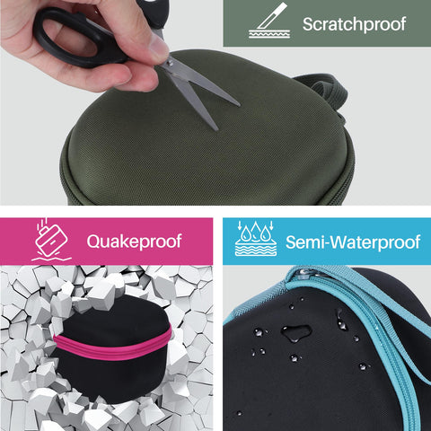 Lebakort fixed-groove secure-fit holds earmuffs firmly in place.