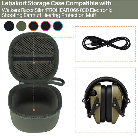 Lebakort protective lining offers soft, anti-static care for earmuffs.