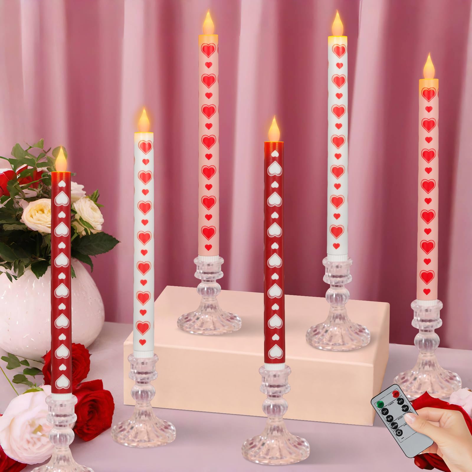 Lebaley remote-controlled candle for festive holiday decor.