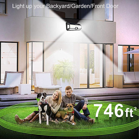 LECLSTAR IP65 waterproof solar light withstands rain and harsh weather for year-round use
