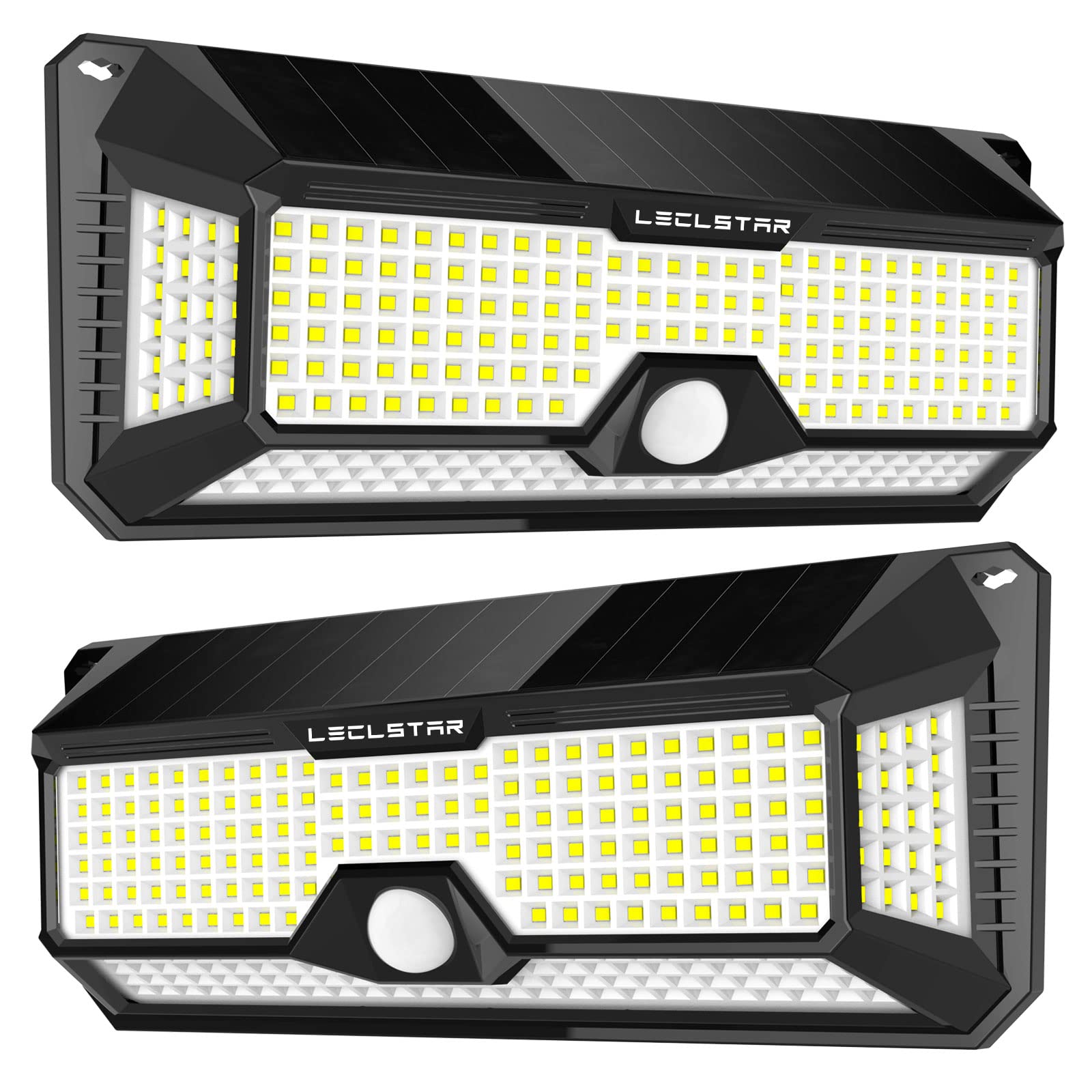 LECLSTAR solar lights featuring 268 LED beads provide bright outdoor illumination for driveways
