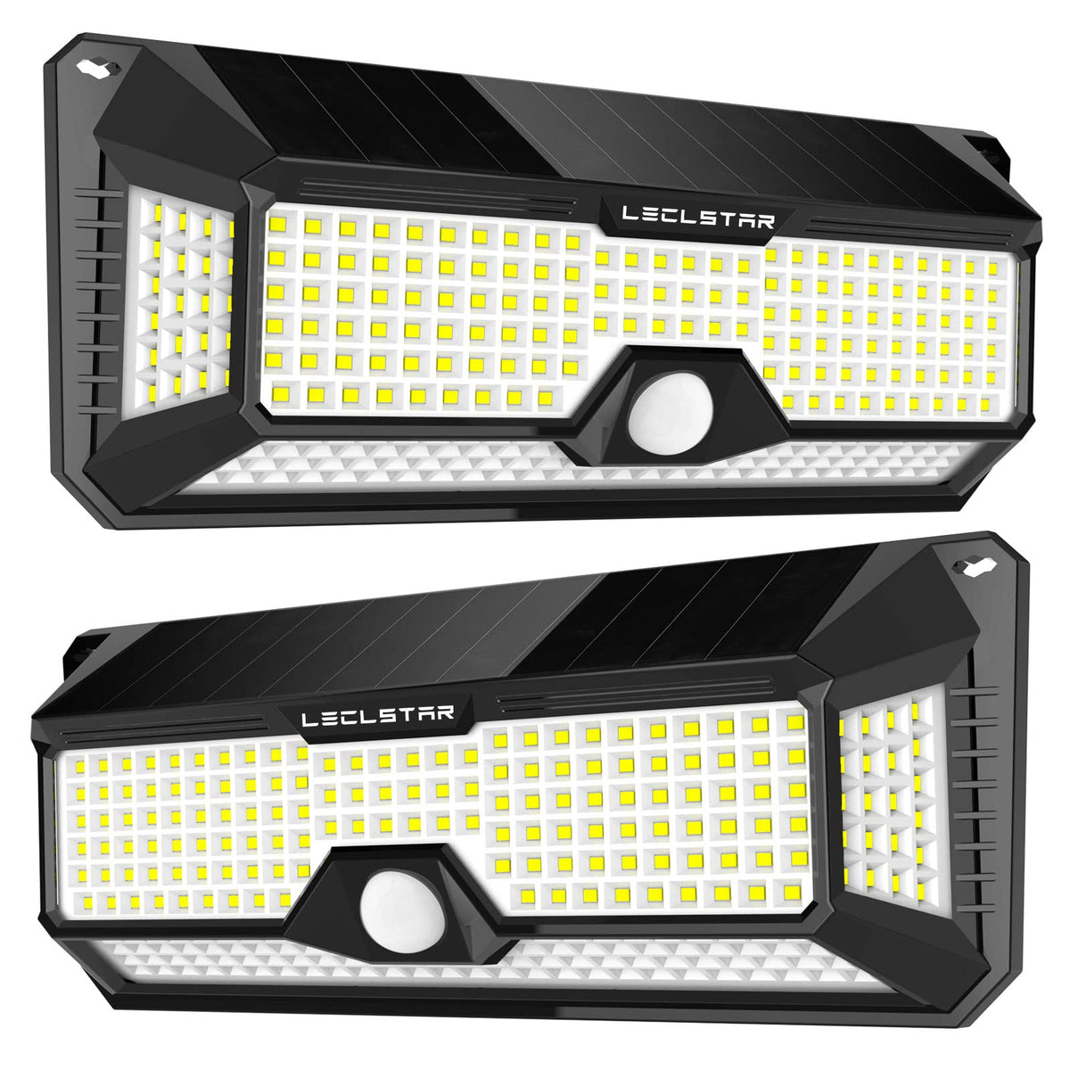 LECLSTAR solar lights featuring 268 LED beads provide bright outdoor illumination for driveways