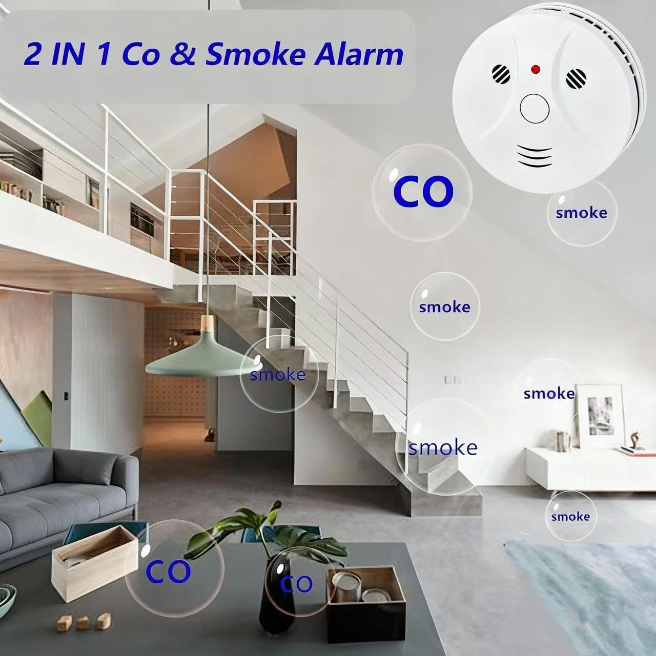 Lecoolife detector with battery compartment ready for easy maintenance
