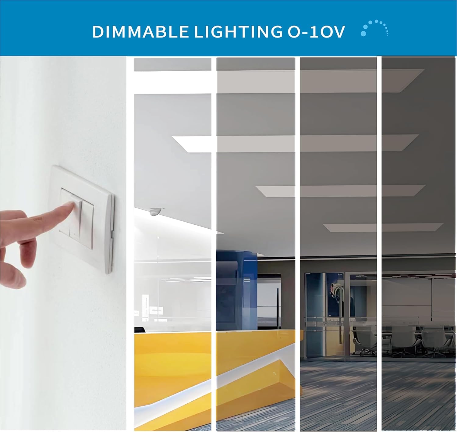 LED ENERGY PLUS 2x2 panel 40W bright white enhances classrooms and retail spaces