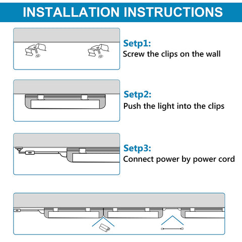 LED LIGHT 777 linkable up to six lights for customized layouts.