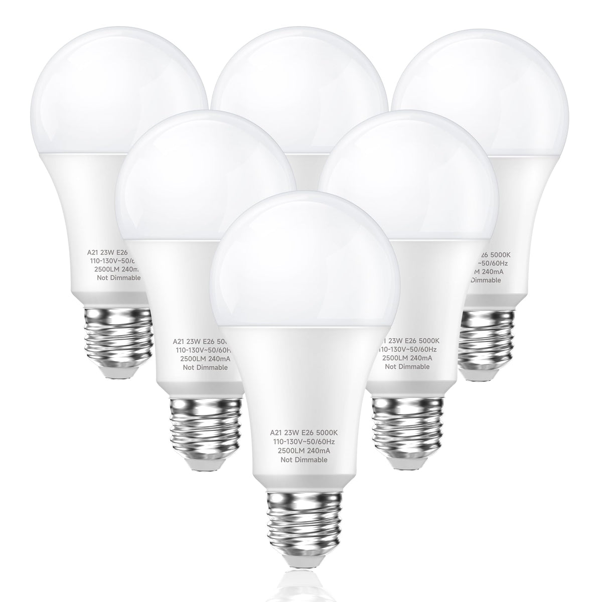 LEDERA daylight 5000K 2500 lumens bulb for bright home lighting.