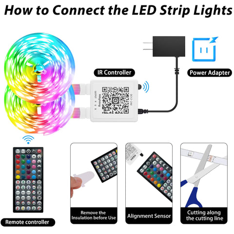 Ledagic 125 ft roll used for flexible decor and styling
