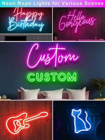 Ledagic music-sync neon rope light for dynamic ambience