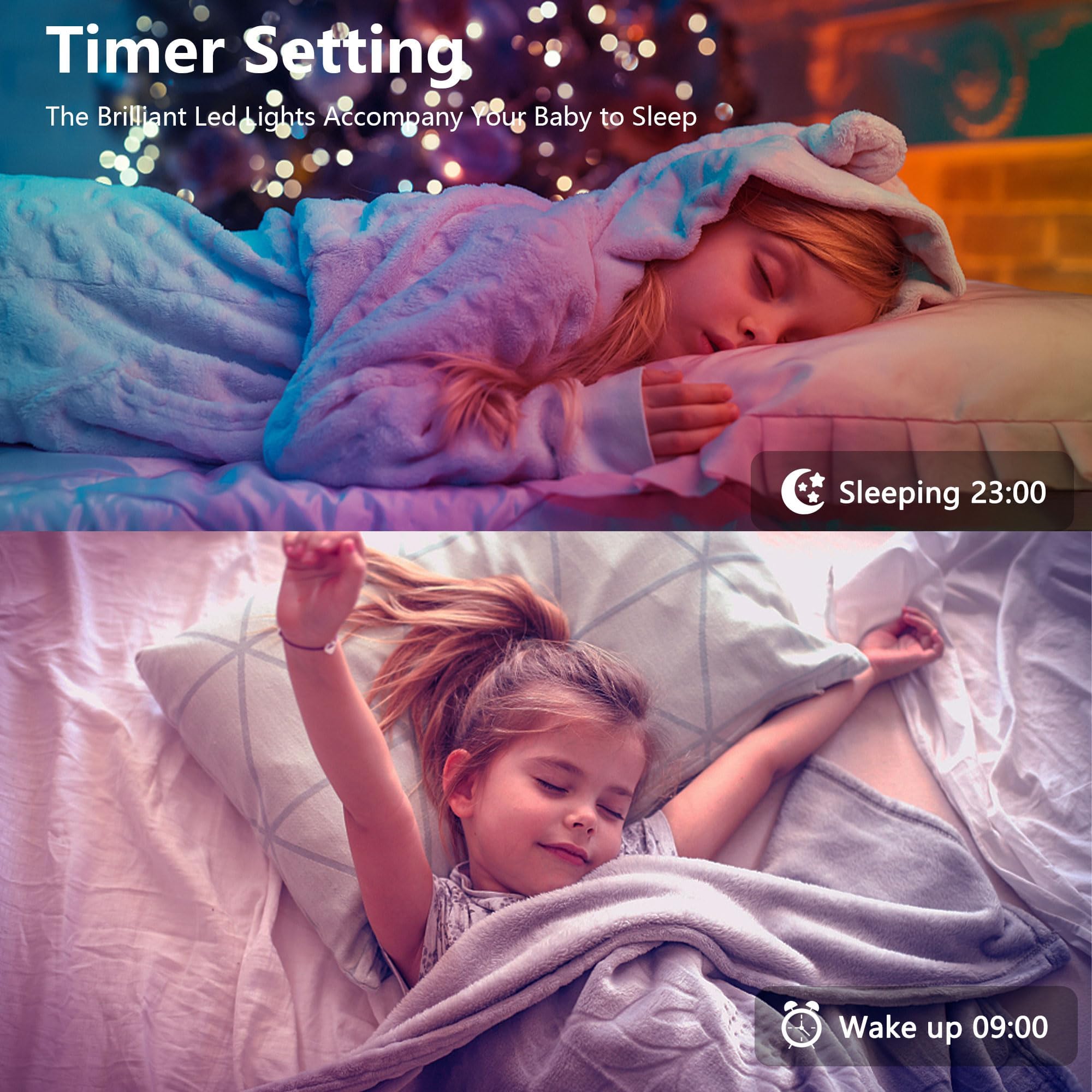 Ledagic timing mode LED strip for scheduled on/off