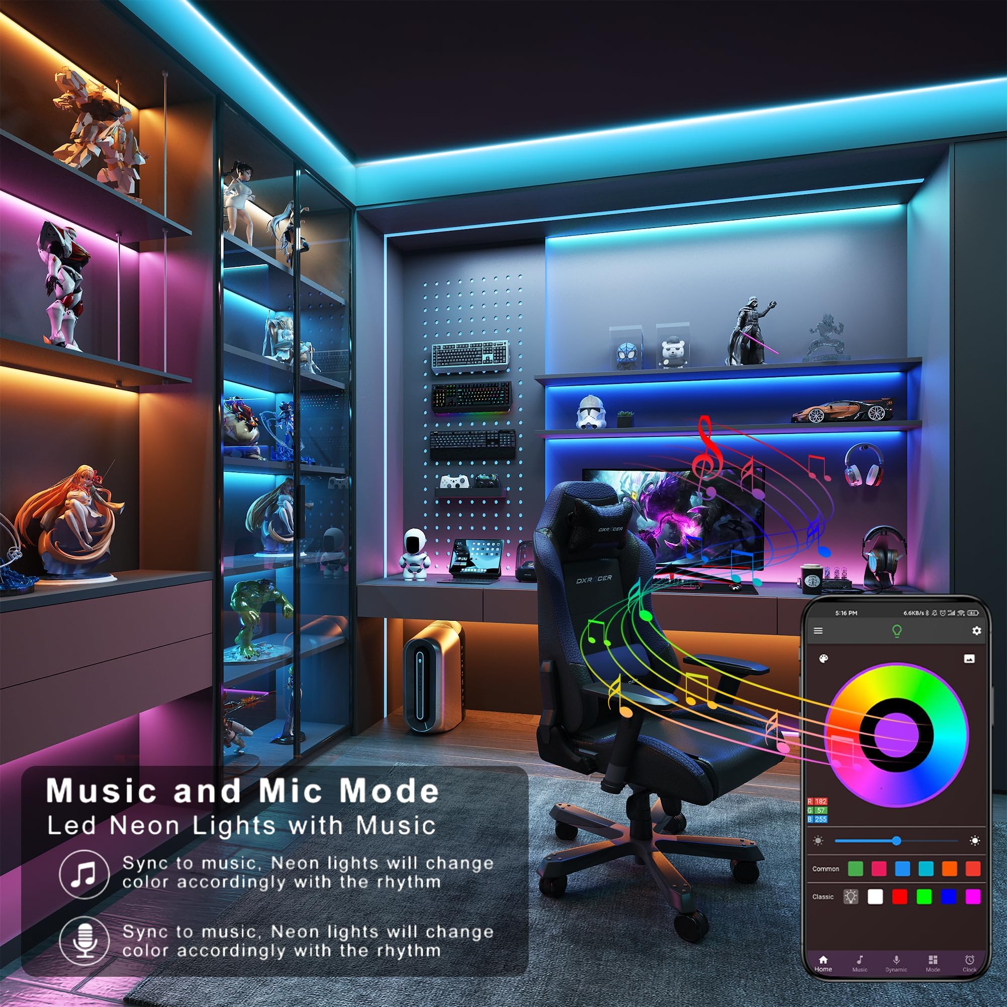 Ledagic versatile RGB lighting suitable for bedroom and kitchen