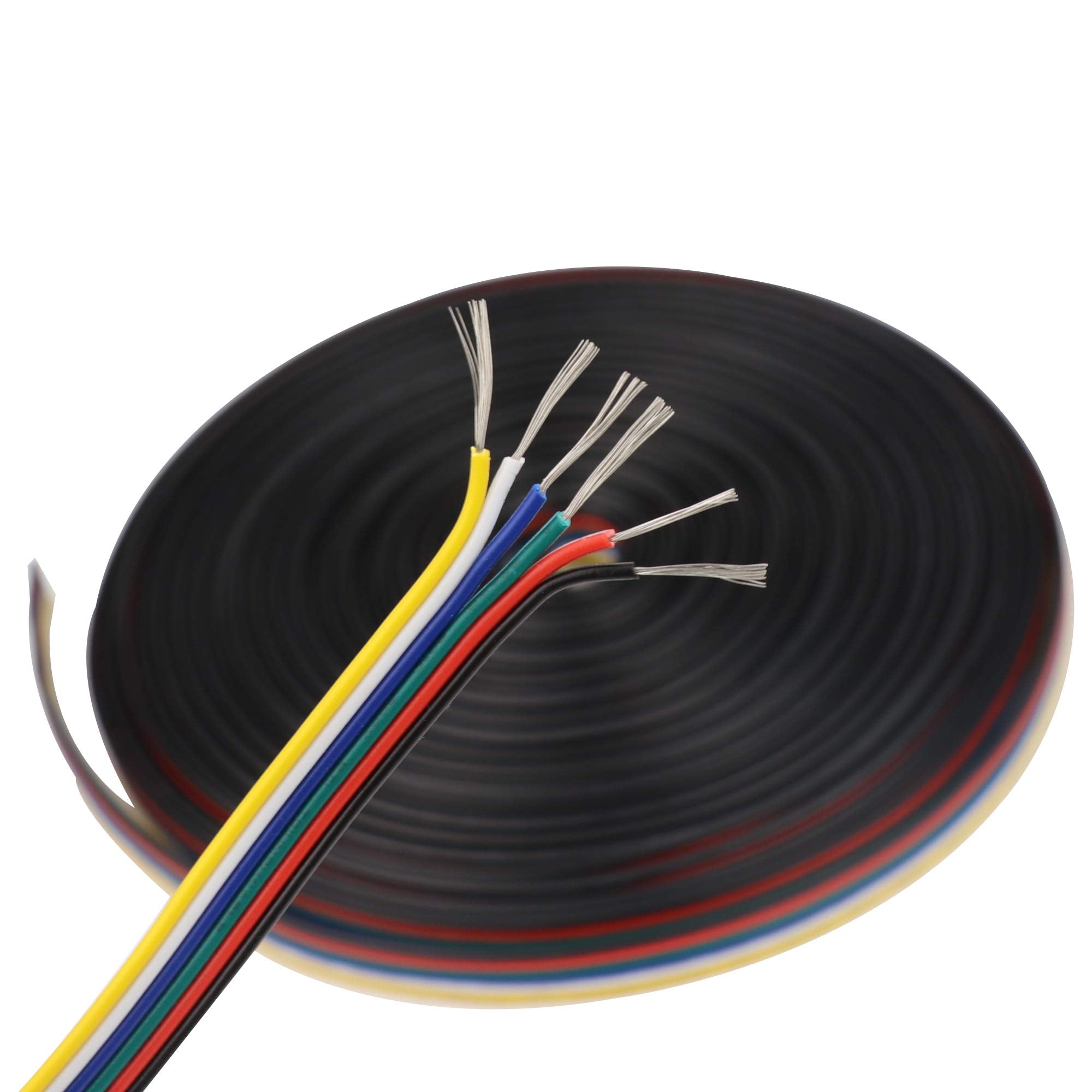 6-pin connectors support RGBWW and RGBCCT configurations for versatile lighting