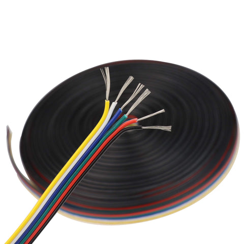 6-pin connectors support RGBWW and RGBCCT configurations for versatile lighting