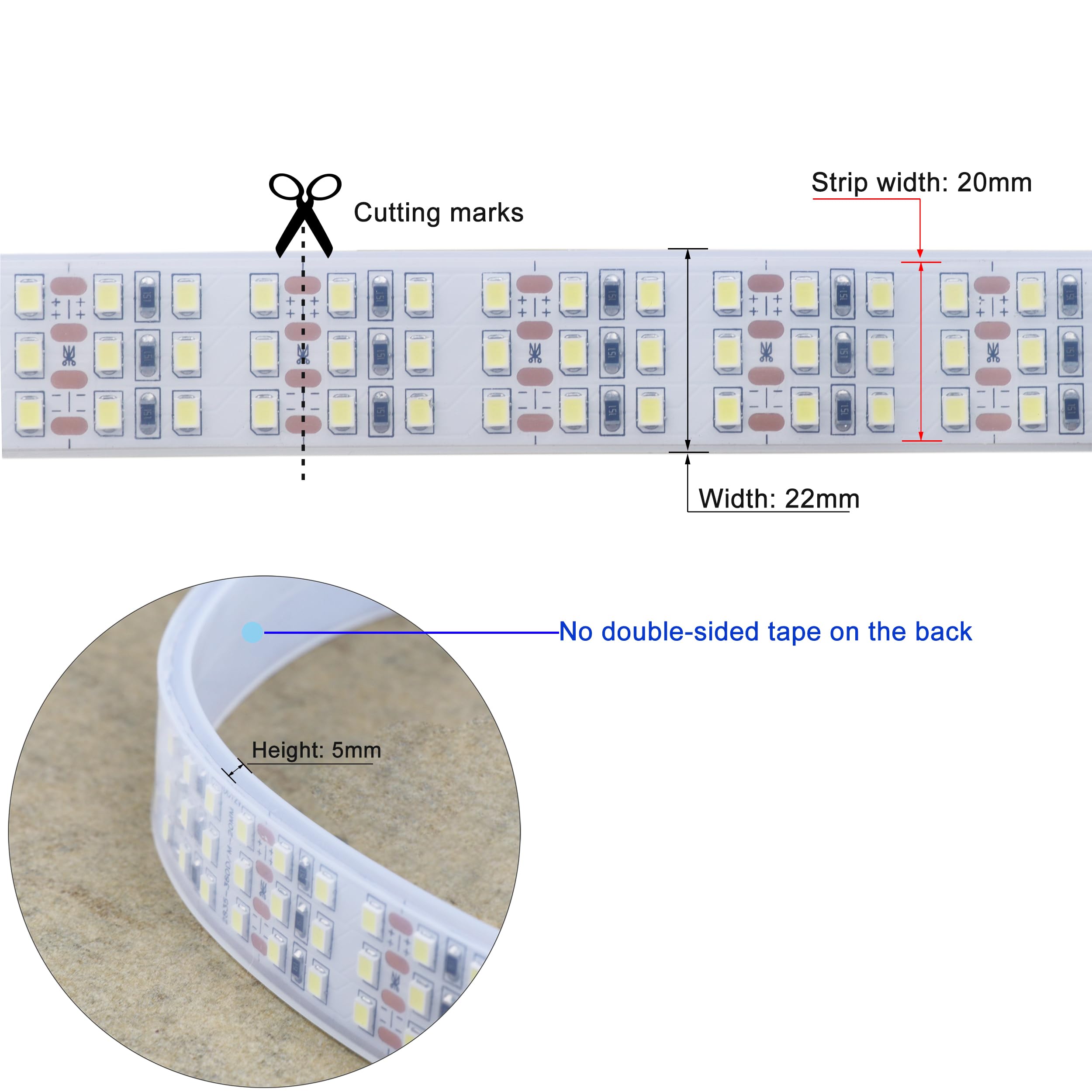 LEDENET cuttable strip with clip-mounted design simplifies DIY installations.