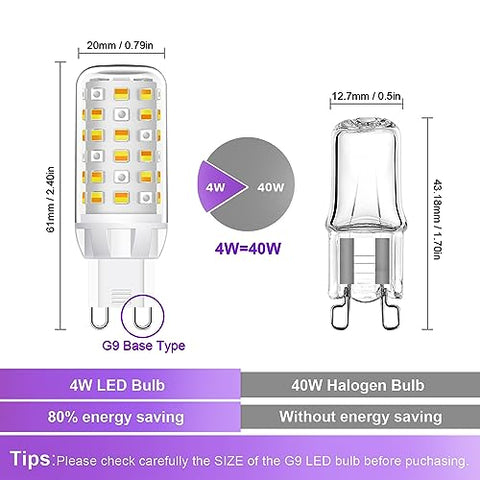 LEDEPLY G9 bulb tunable white from warm to daylight for versatile ambiance.