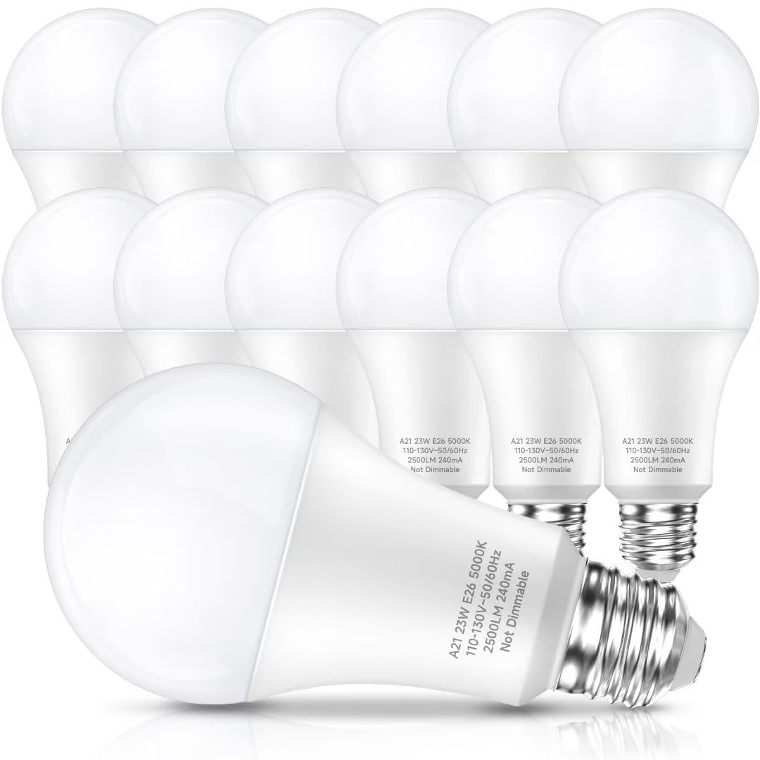 LEDERA 150W LED bulb in daylight 5000K for bright, even room illumination.