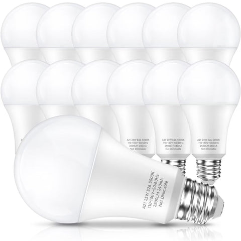 LEDERA 150W LED bulb in daylight 5000K for bright, even room illumination.