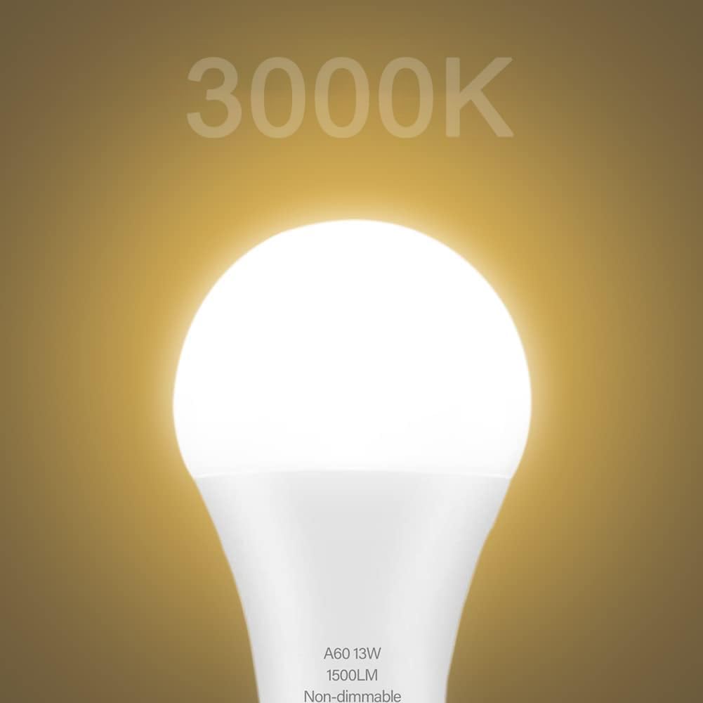 LEDERA warm white 3000K bulb creating cozy ambiance in a study.