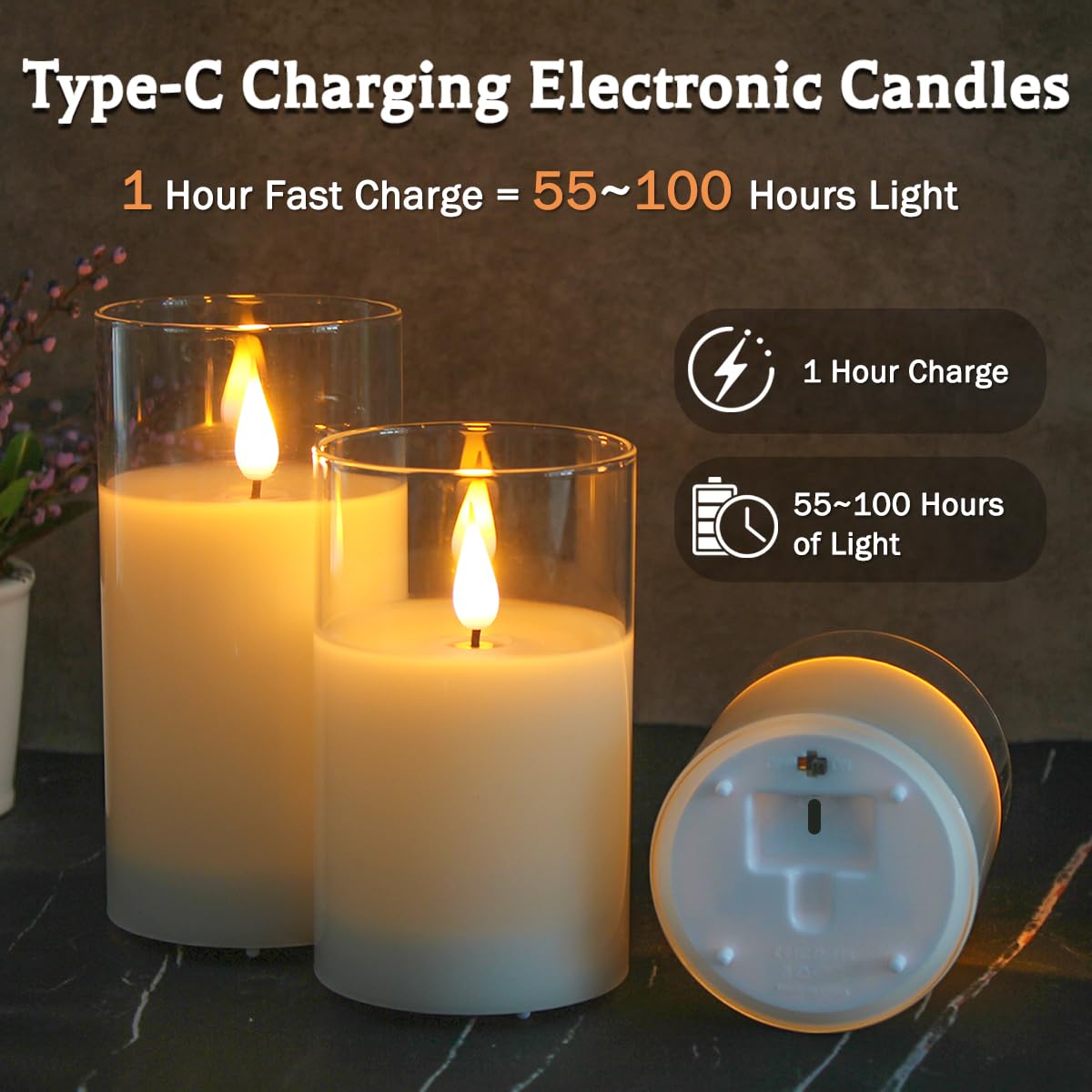 LEDHOLYT remote control and timer enable hands-free lighting for cozy evenings