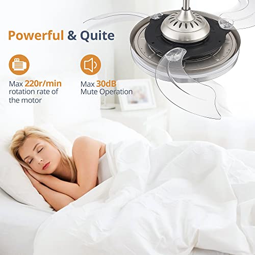 LEDIARY 42-inch fandelier ceiling fan with integrated LED light