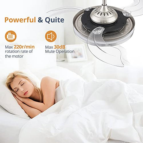 LEDIARY 42-inch fandelier ceiling fan with integrated LED light