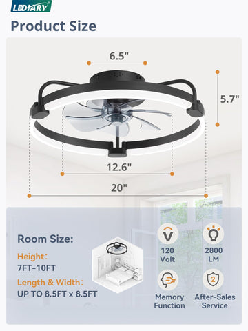 LEDIARY low-noise operation keeps bedrooms tranquil during use