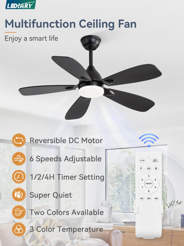 LEDIARY ceiling fan remote control for easy operation