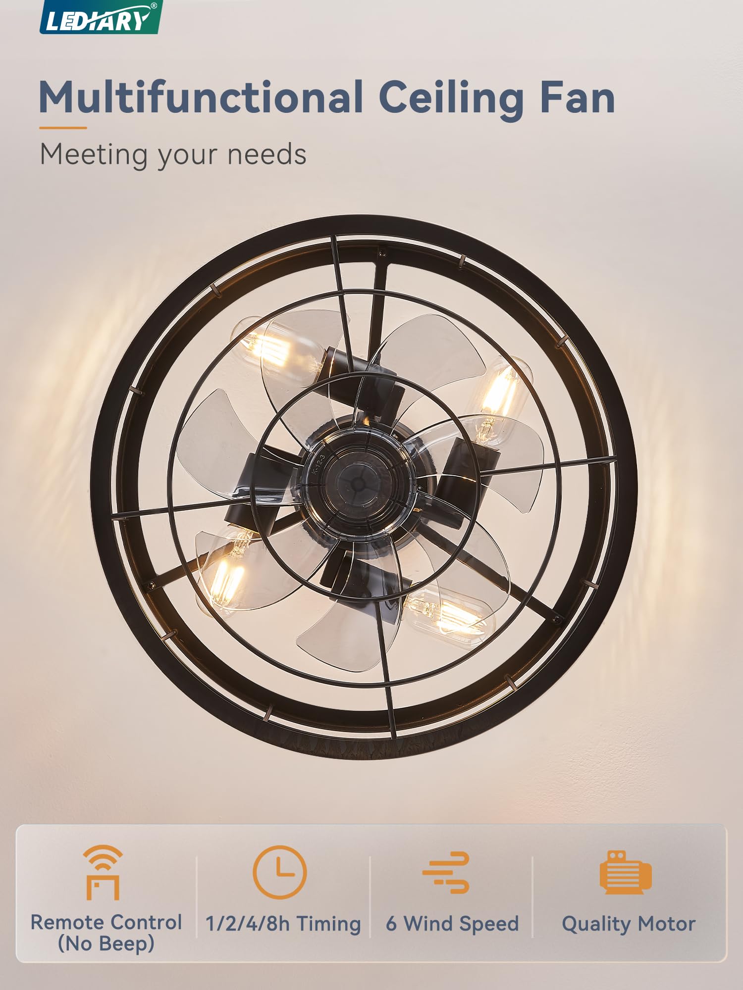 LEDIARY dimmable light with timer setting demonstrated.
