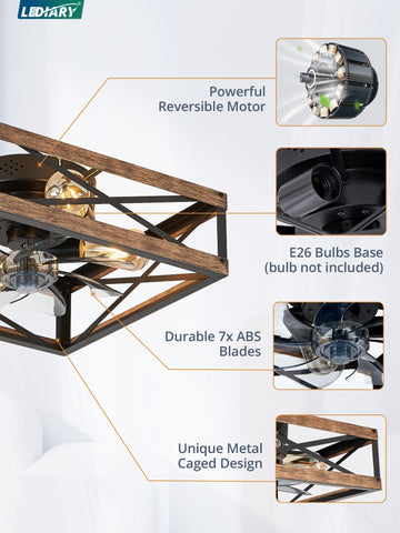 LEDIARY compatible with E26 bulbs for customizable lighting