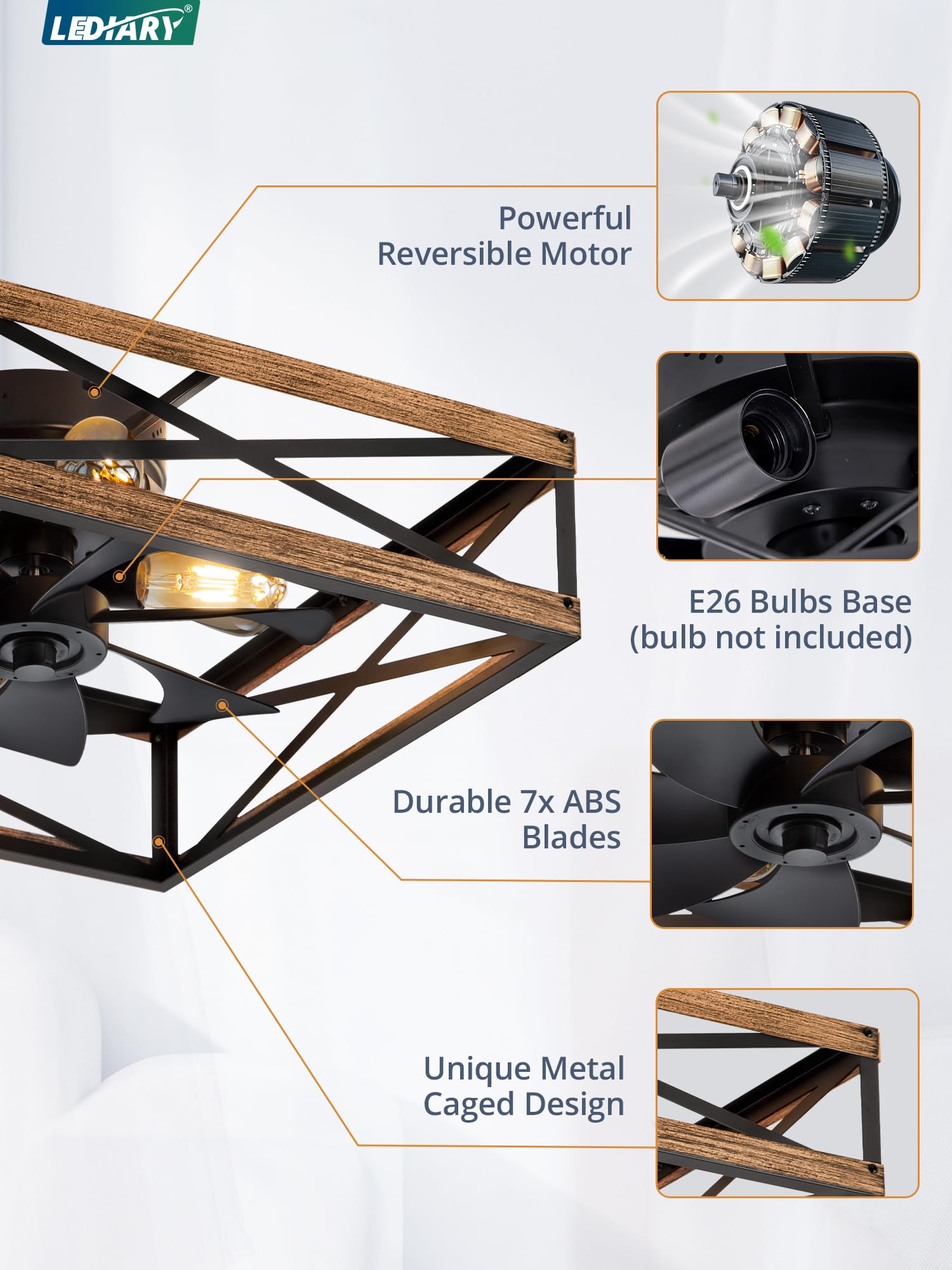 LEDIARY easy assembly enables quick installation without extra electrician costs.