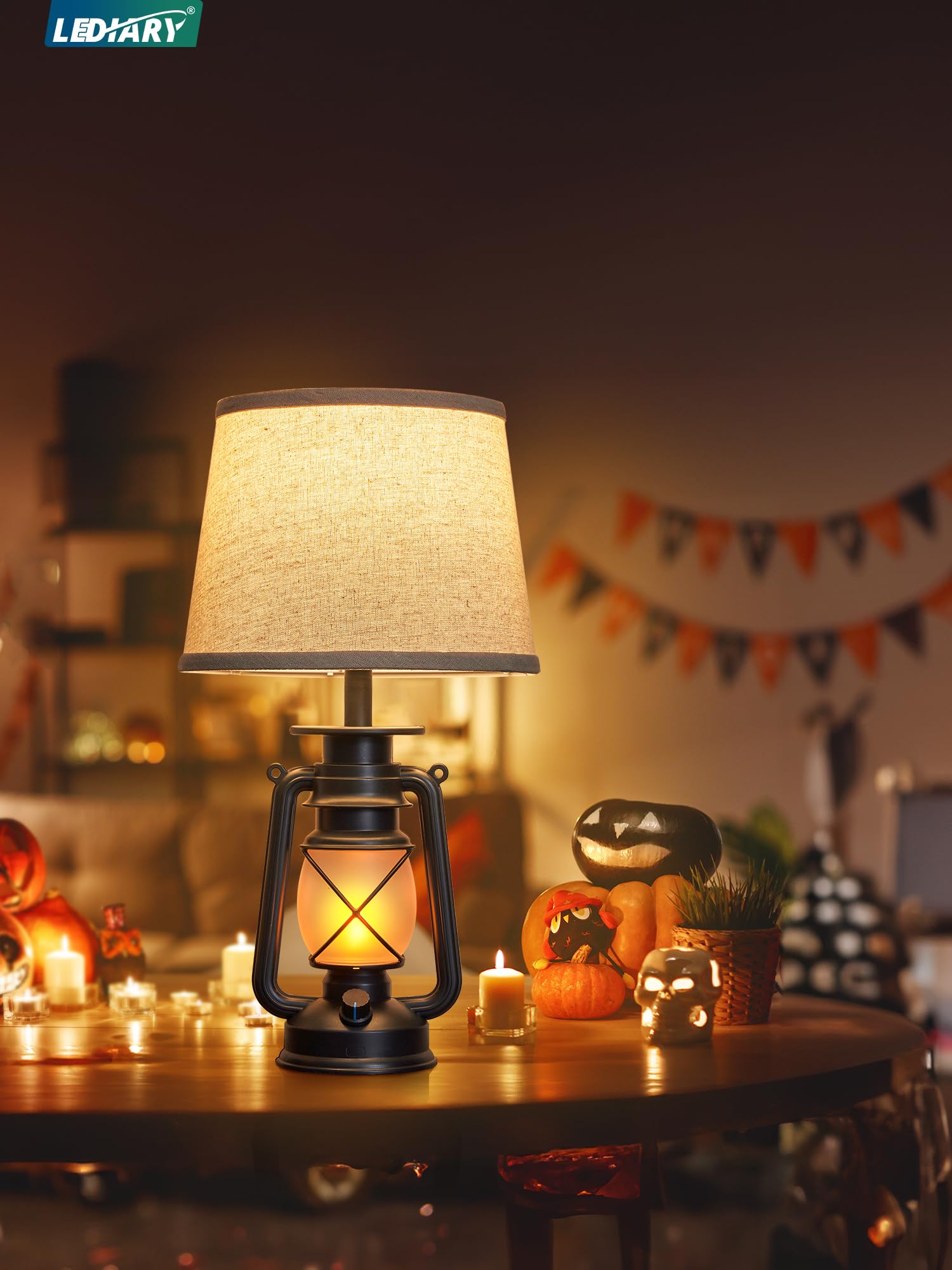 LEDIARY lantern decor suitable for Halloween and seasonal displays.