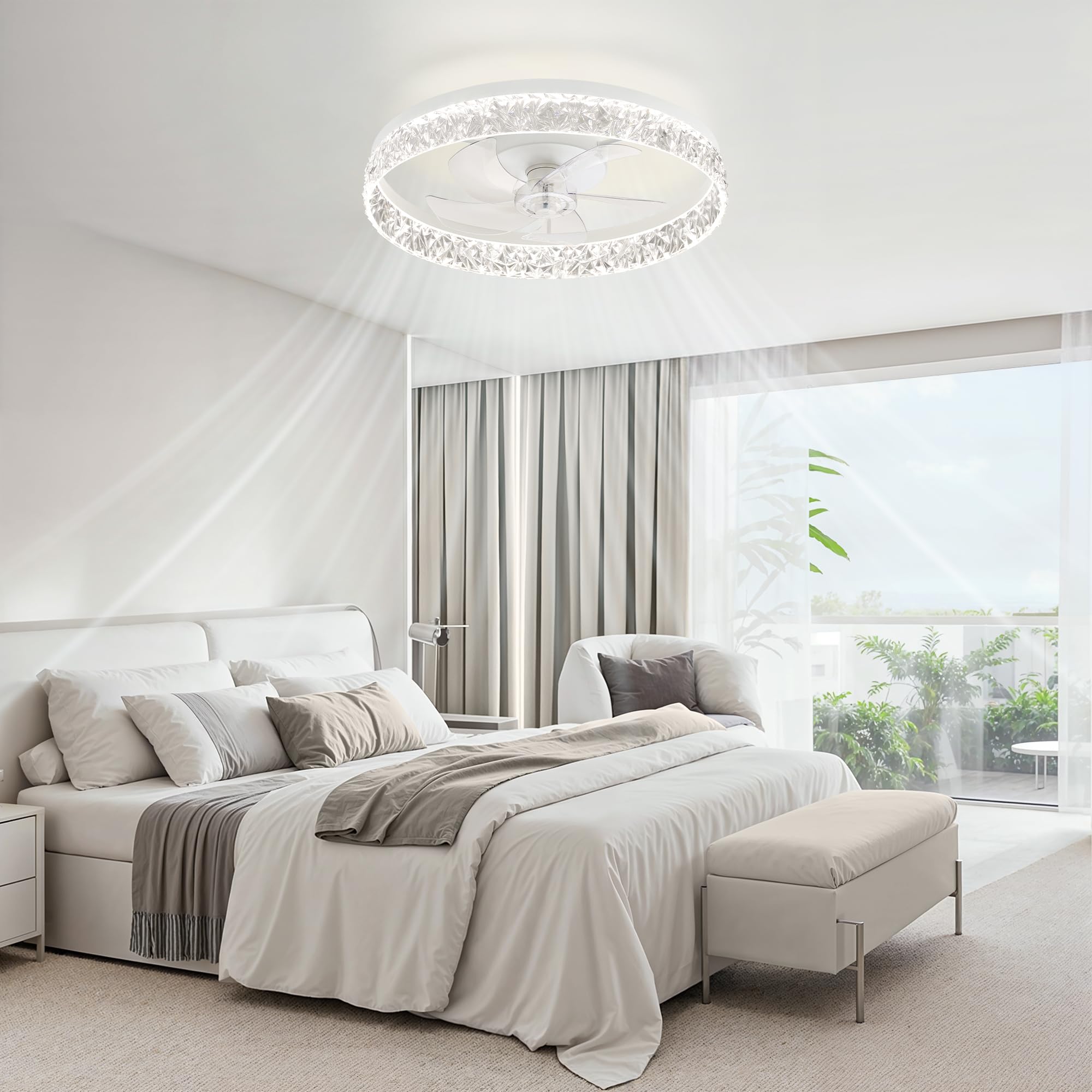 LEDIARY flush-mount design saves ceiling space in any room