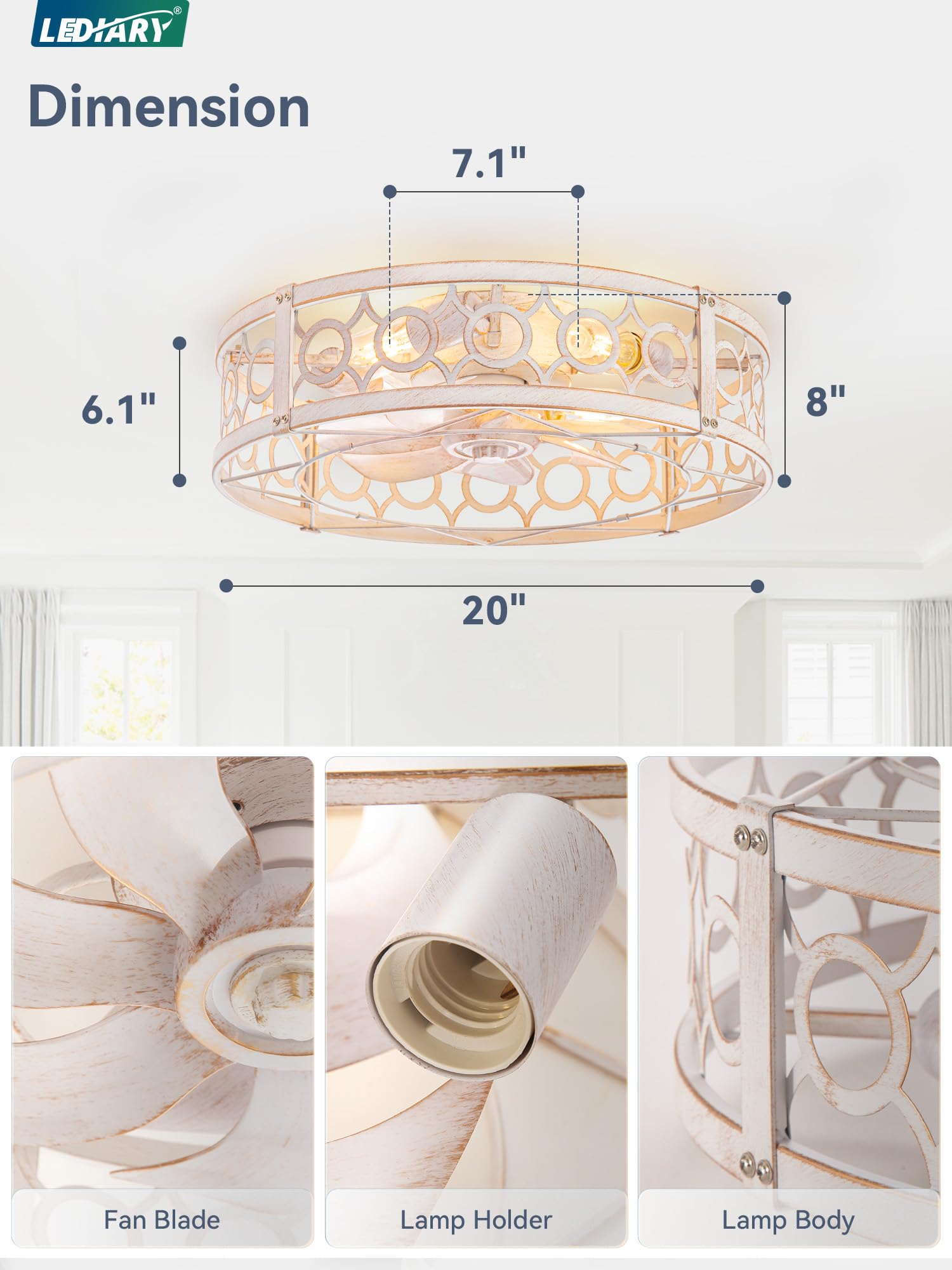 LEDIARY forward-reverse function supports year-round indoor comfort