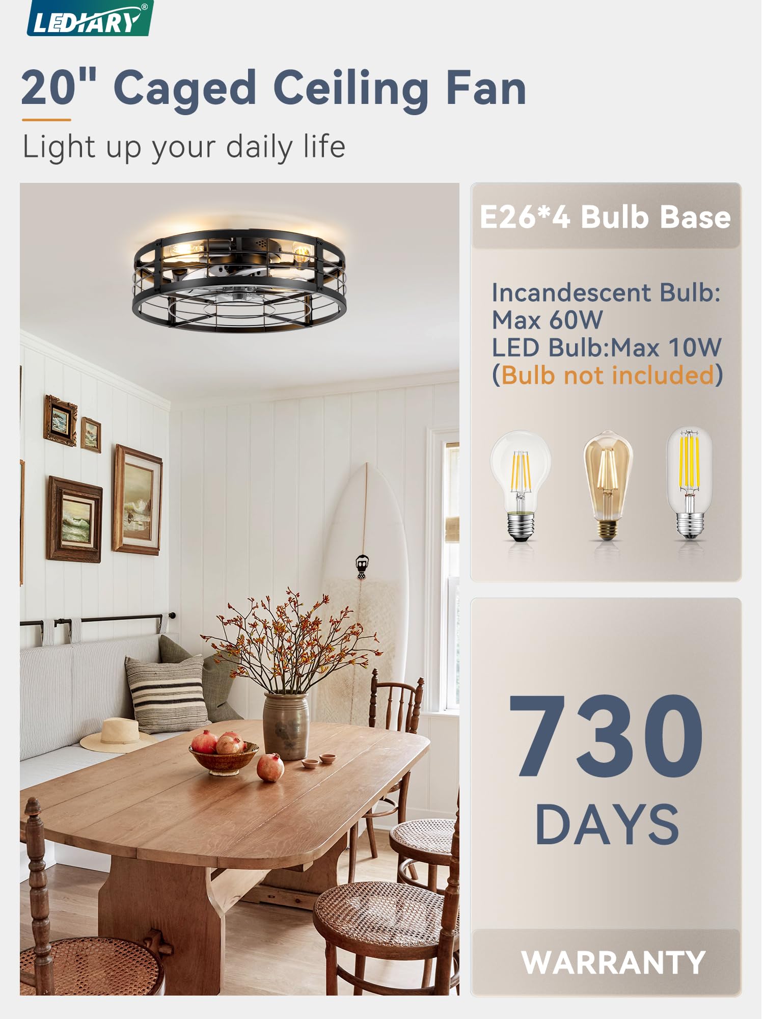 LEDIARY easy DIY installation with pre-sorted screws and clear guidance