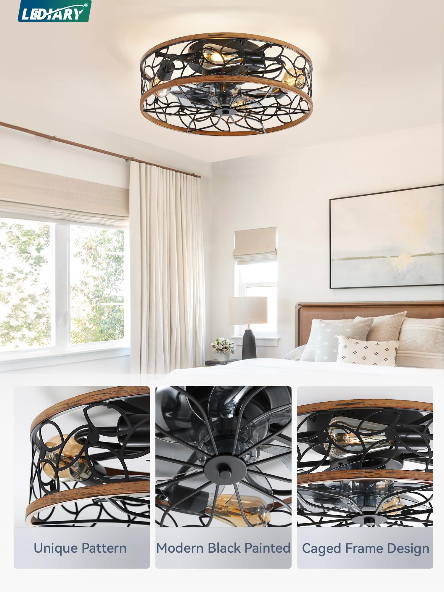 LEDIARY low-profile flush mount fits compact rooms