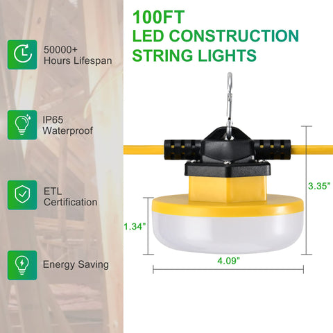 LEDIARY outdoor-indoor weatherproof light for all-season job sites