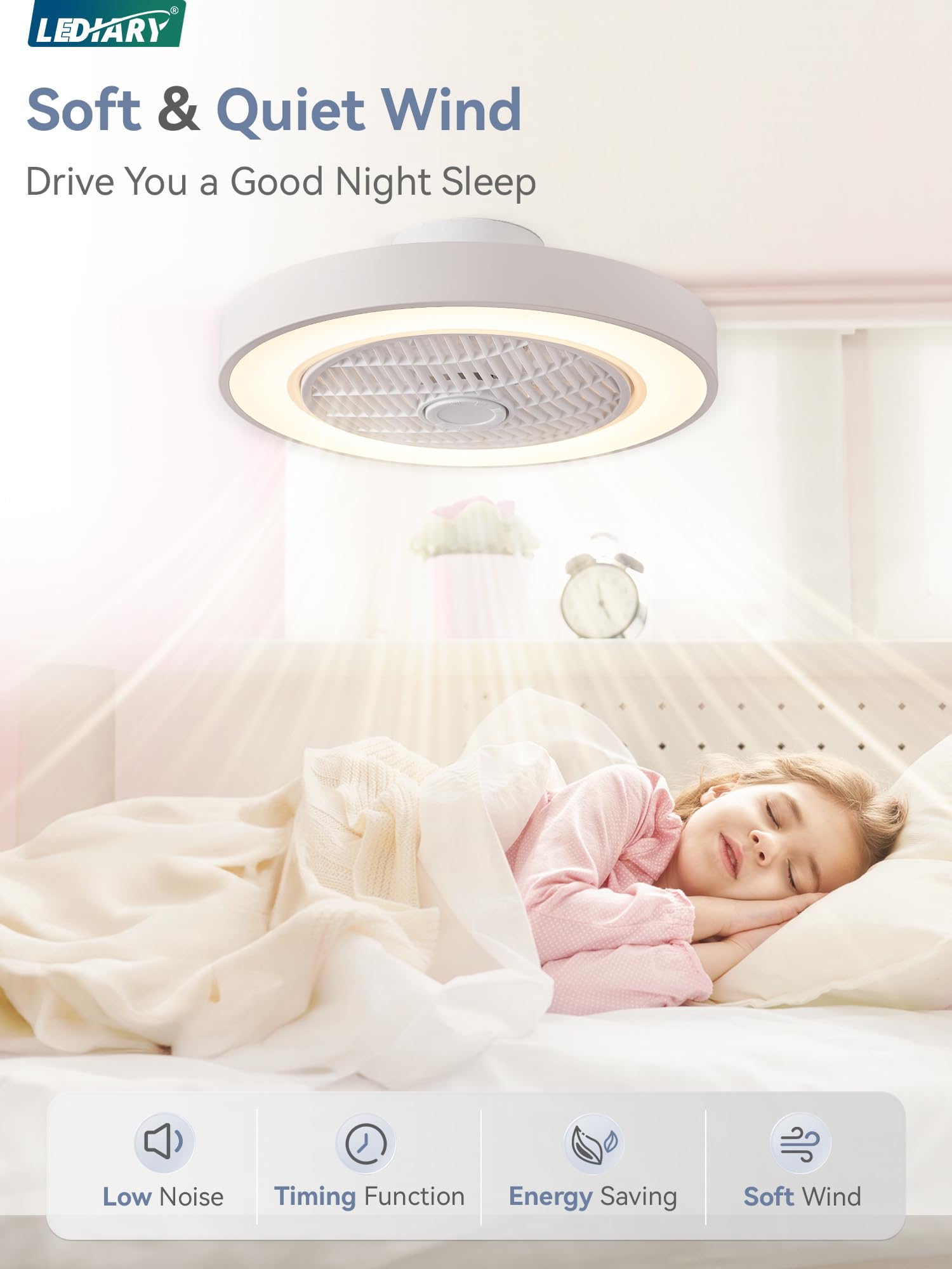 LEDIARY remote and app control for precise brightness and speed settings