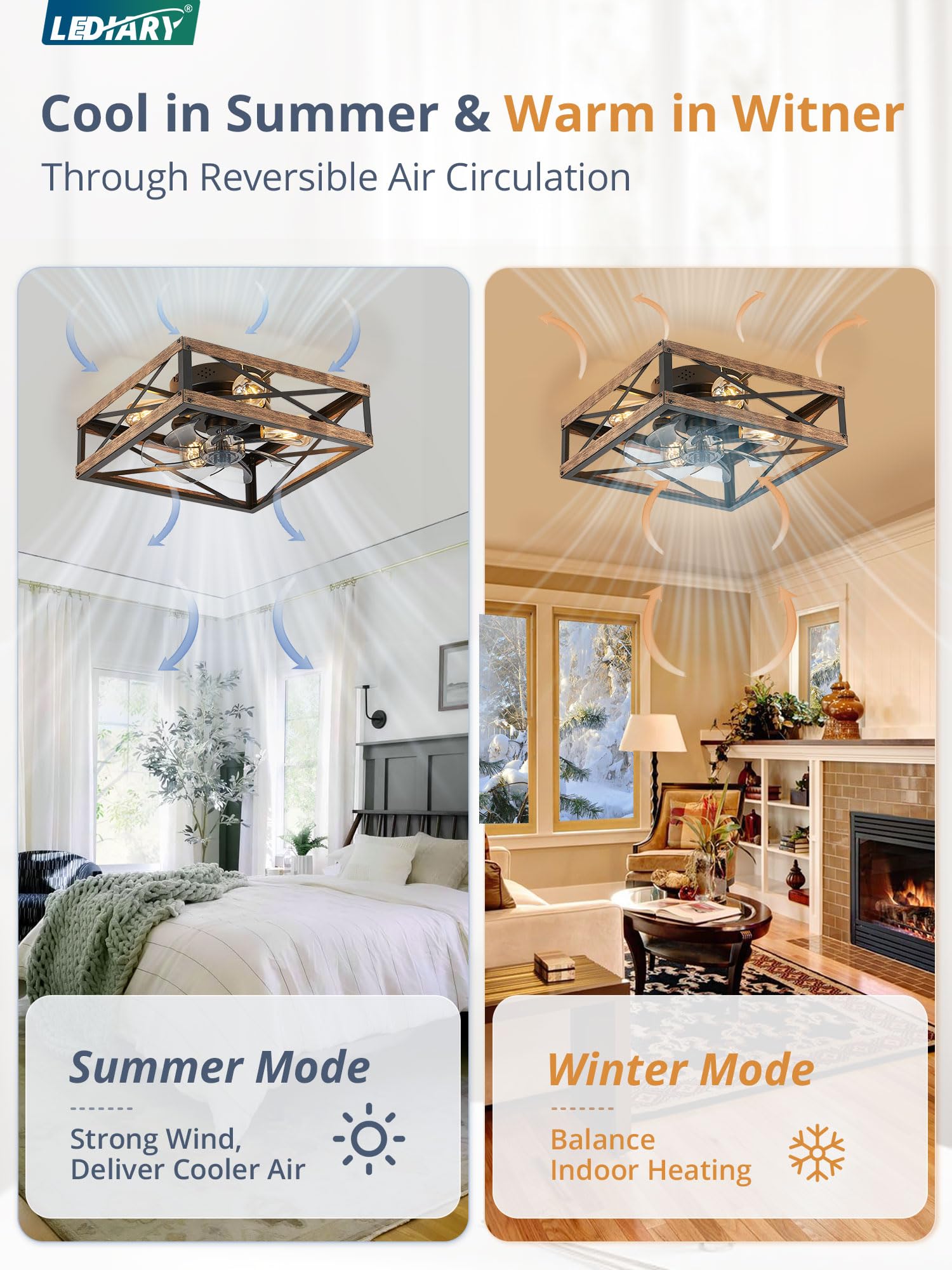 LEDIARY reversible DC motor enables year-round comfort with energy efficiency