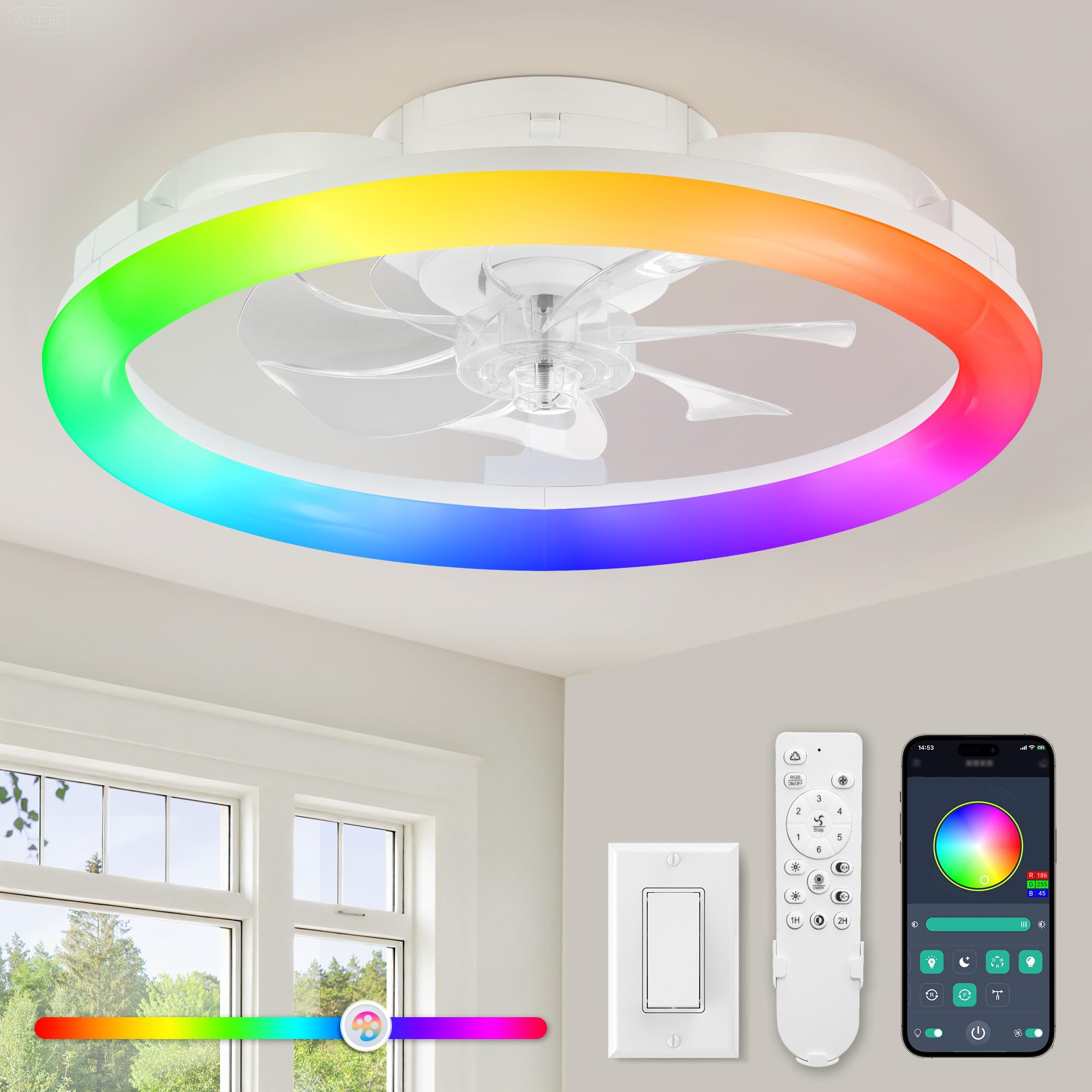 LEDIARY RGB low-profile fan light 2-year warranty and support