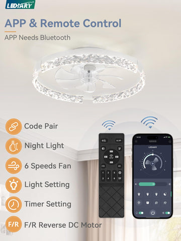 LEDIARY stepless dimming and color temperature for customizable mood lighting.