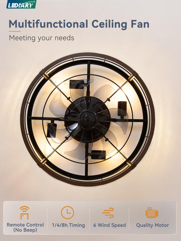 LEDIARY white brushed gold finish blends modern and rustic for dining areas.