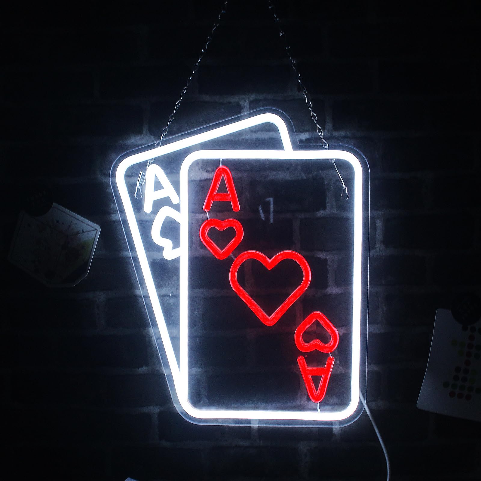 LeDigPig LED neon with clear acrylic backboard stays cool.