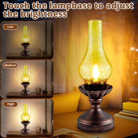 LEDIKON 3-way dimmable lamp responds to touch for versatile reading light.