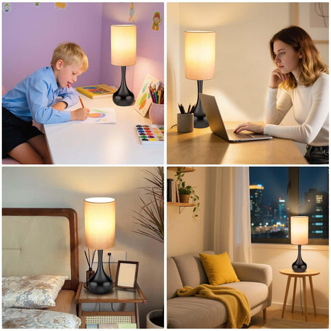LEDIKON compact table lamp fits on nightstands, desks, and small surfaces