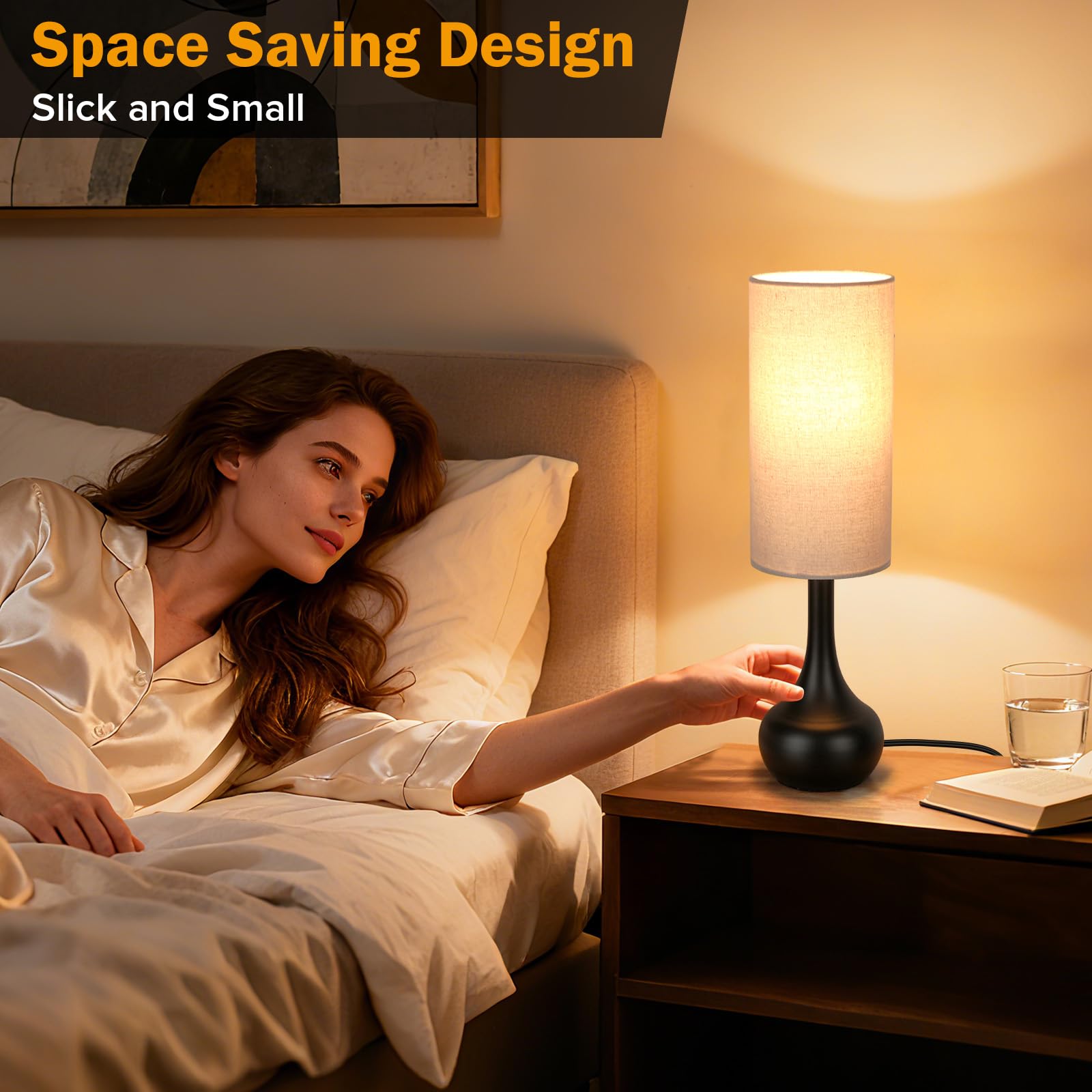 LEDIKON three-way dimming modes offer adjustable brightness for reading or relaxing