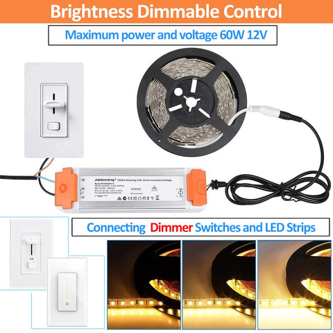 LEDMO Dimmable LED Driver isolation label visible for safe input-output separation.