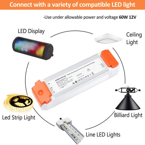 LEDMO Dimmable LED Driver operates quietly for unobtrusive background lighting.