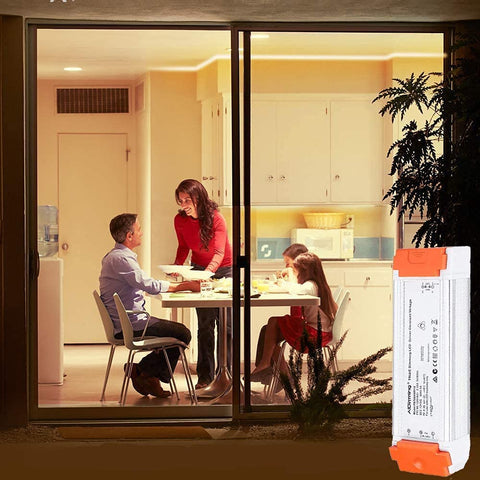 LEDMO Dimmable LED Driver side ports highlight simple wiring for 12V LED strips.